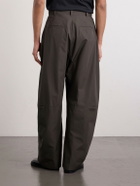 Amomento - Barrel-Leg Cotton Trousers - Green