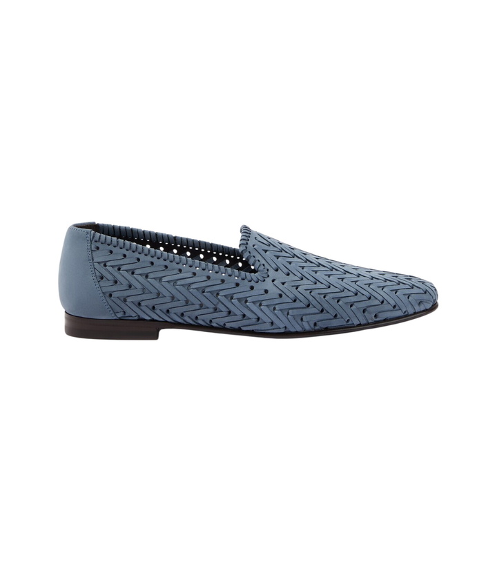 Photo: Manolo Blahnik Mario woven leather loafers