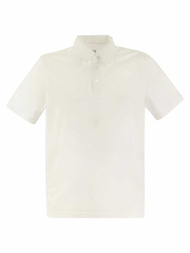 Photo: Fedeli Short-sleeved Cotton Polo Shirt