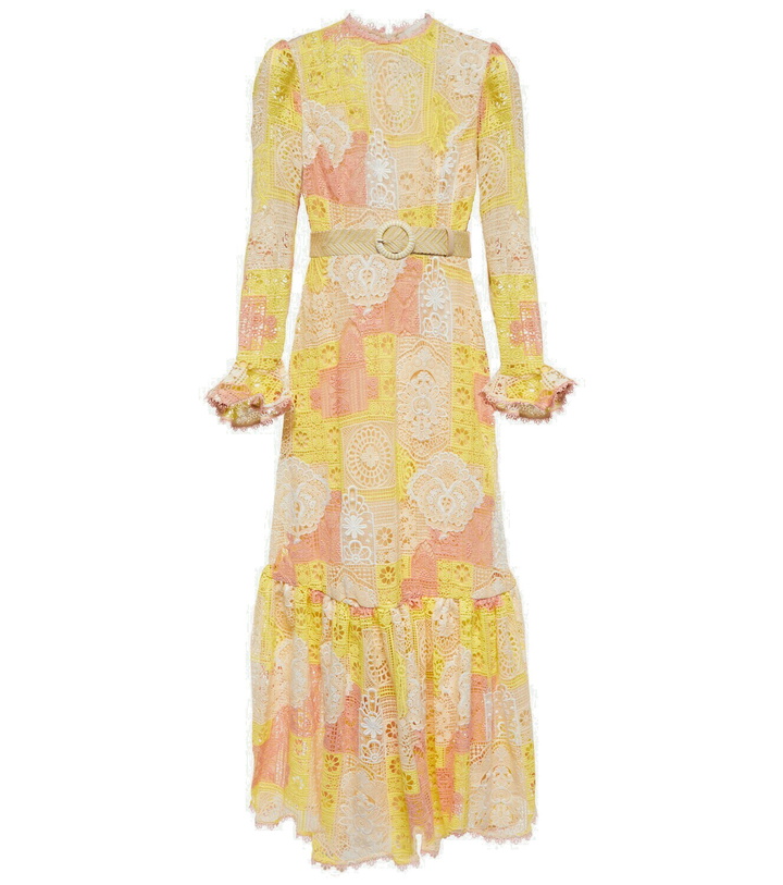 Photo: Zimmermann Halcyon patchwork lace maxi dress