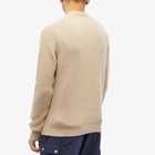 Foret Men's Cone Ribbed Crew Neck Knit in Oat