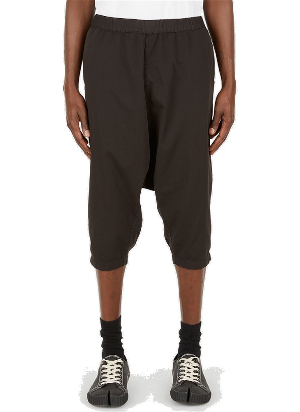 Photo: Cropped Baggy Track Pants in Black