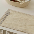 Damson Madder Women's Nonnas House - Ercu Filet Lace Placemats in Ecru 