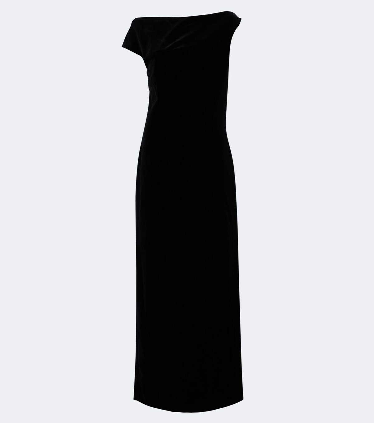 Róhe Asymmetric cotton velvet gown