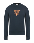 Maison Kitsuné Mens Sweatshirt Midnight in Blue