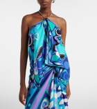 Pucci Orchidee silk twill top