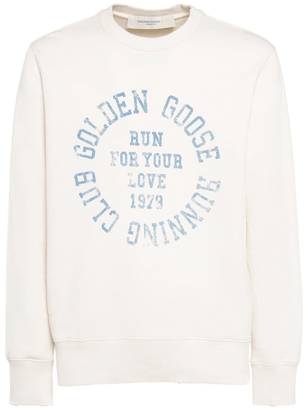 Photo: GOLDEN GOOSE - Journey Running Club Cotton Sweatshirt