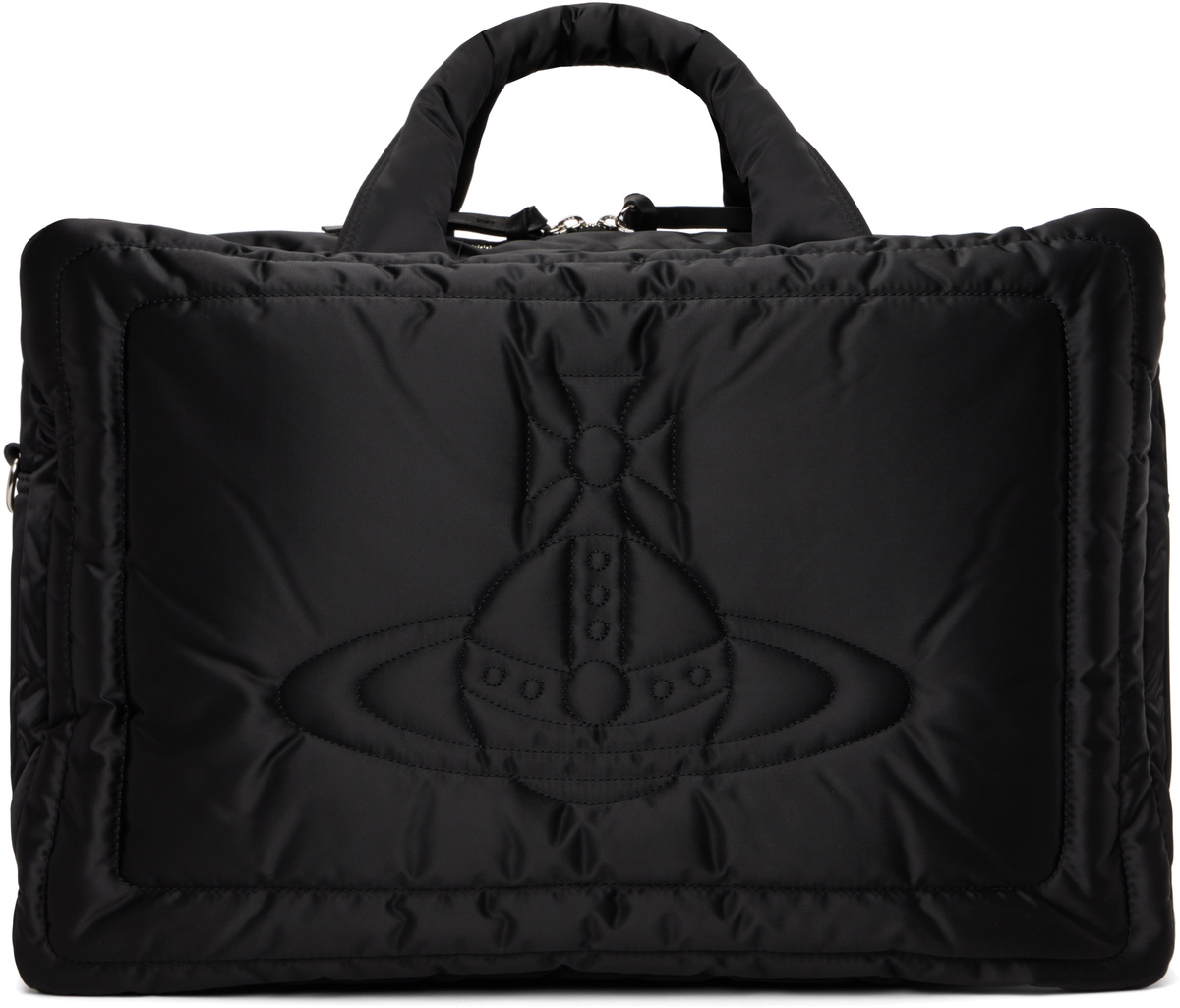Vivienne Westwood｜ (ANNE LARGE SQUARE BAG (4D010007U W0 Vivienne Westwood Black Large Anne Square Tote Vivienne Westwood