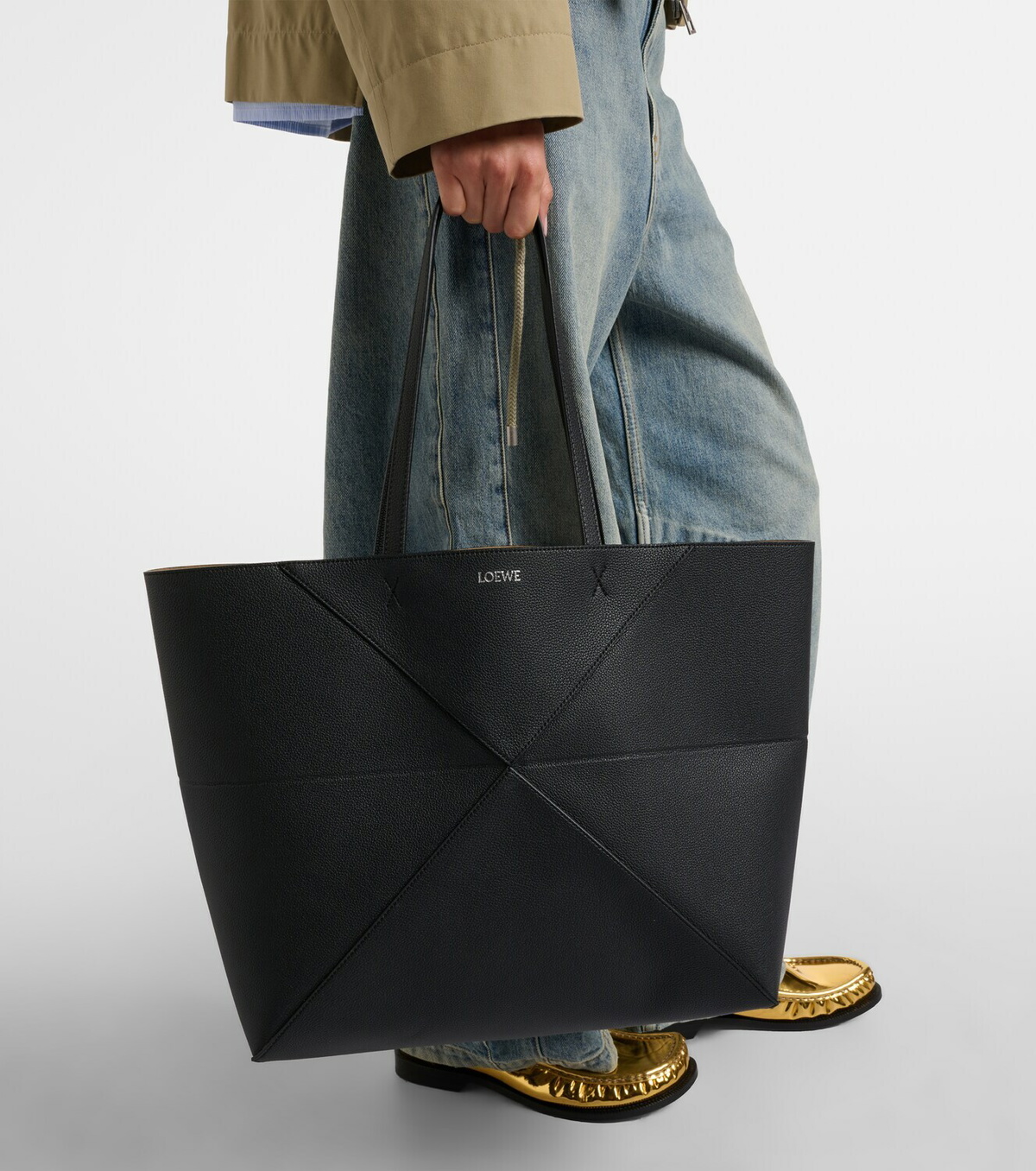 Loewe Puzzle Fold Large leather tote bag