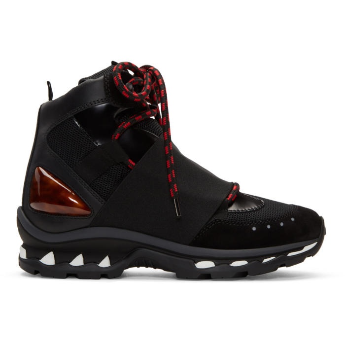 Photo: Givenchy Black Hiker High-Top Sneakers