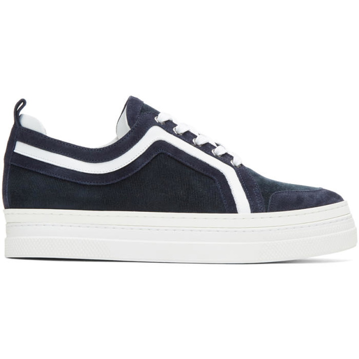 Photo: Pierre Hardy Navy and White Campus 2 Sneakers