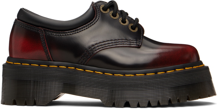 Photo: Dr. Martens Burgundy 8053 Quad Platform Derbys
