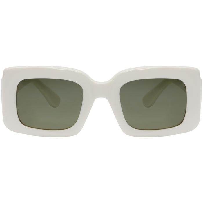Photo: RAEN White Luxury Wig Edition Flatscreen Sunglasses 