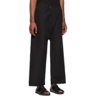 Jan-Jan Van Essche Black Bamboo Cloth Trousers