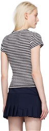 Charles Jeffrey LOVERBOY Black & White Stripe T-Shirt