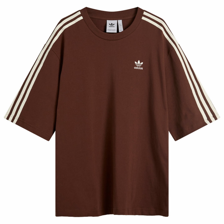 Photo: Adidas Men's Oversize T-Shirt in Auburn/Off White