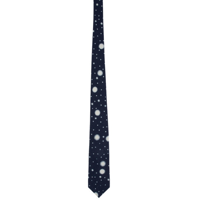 Photo: Blue Blue Japan Indigo Snowflake Bassen Neck Tie