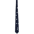 Blue Blue Japan Indigo Snowflake Bassen Neck Tie