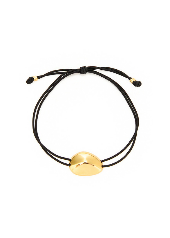 Photo: Otiumberg Pebble 14kt Gold Vermeil Cord Bracelet - One Size