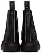 Alexander McQueen Black Leather Chelsea Boots