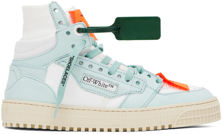 Photo: Off-White White & Blue 3.0 Off Court Sneakers