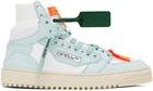 Off-White White & Blue 3.0 Off Court Sneakers