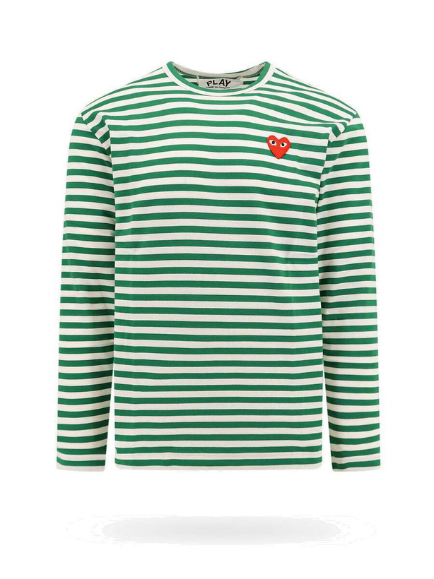 Photo: Comme Des Garçons Play   T Shirt Green   Mens