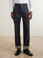 Thom Browne - Cropped Straight-Leg Selvedge Jeans - Blue