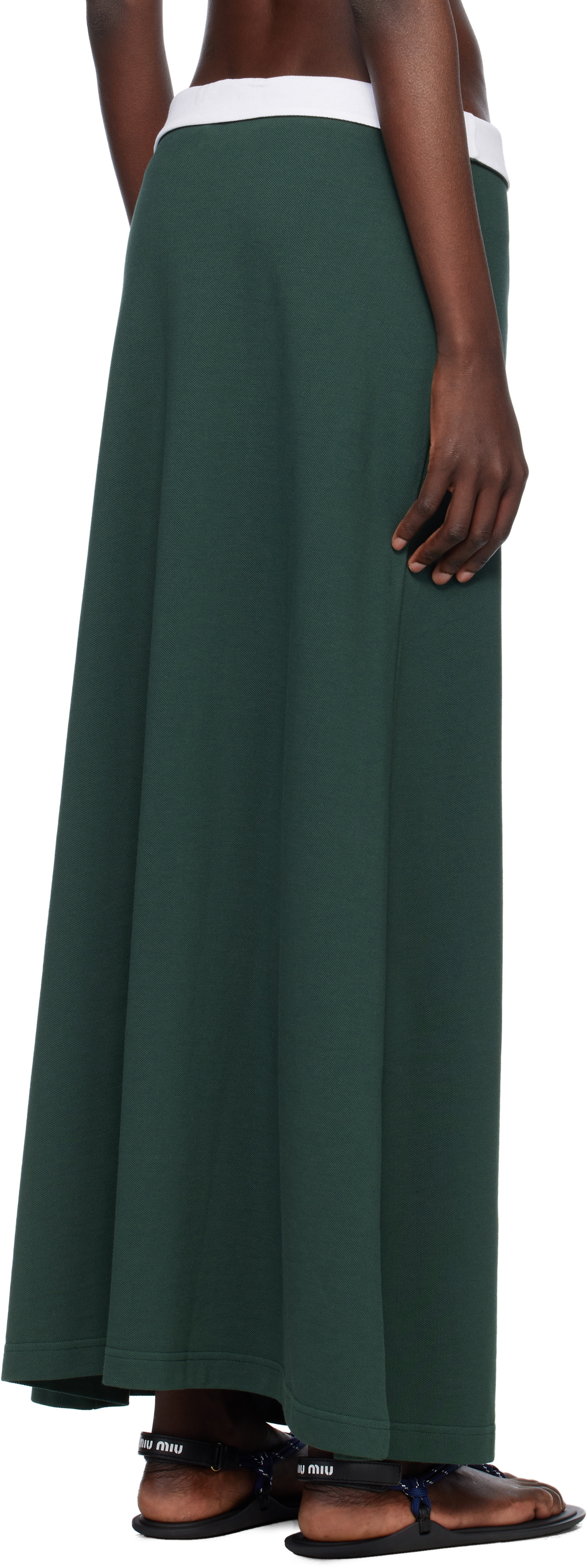 Julie Kegels Green Polo Maxi Skirt