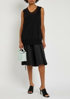 3.1 Phillip Lim Double Layer Combo Cotton-blend Midi Dress Black
