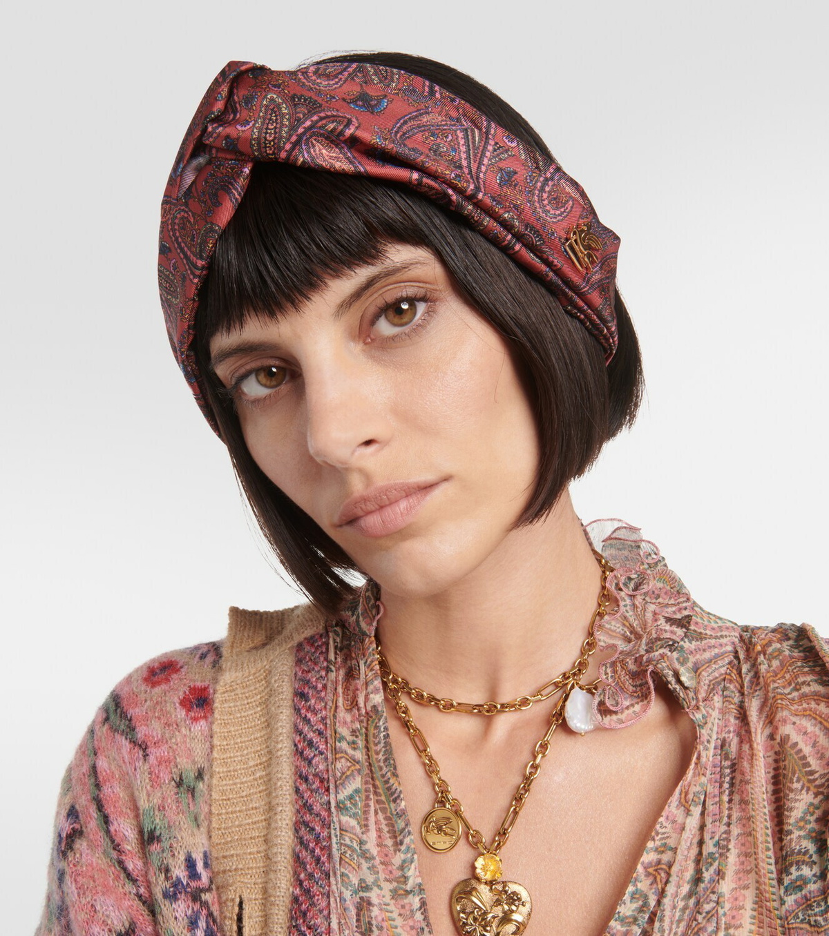 Etro Paisley silk headband Etro