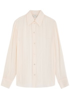 Vince Striped Woven Shirt Cream