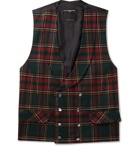 Favourbrook - Dunrobin Slim-Fit Double-Breasted Prince of Wales Checked Wool-Blend Waistcoat - Multi