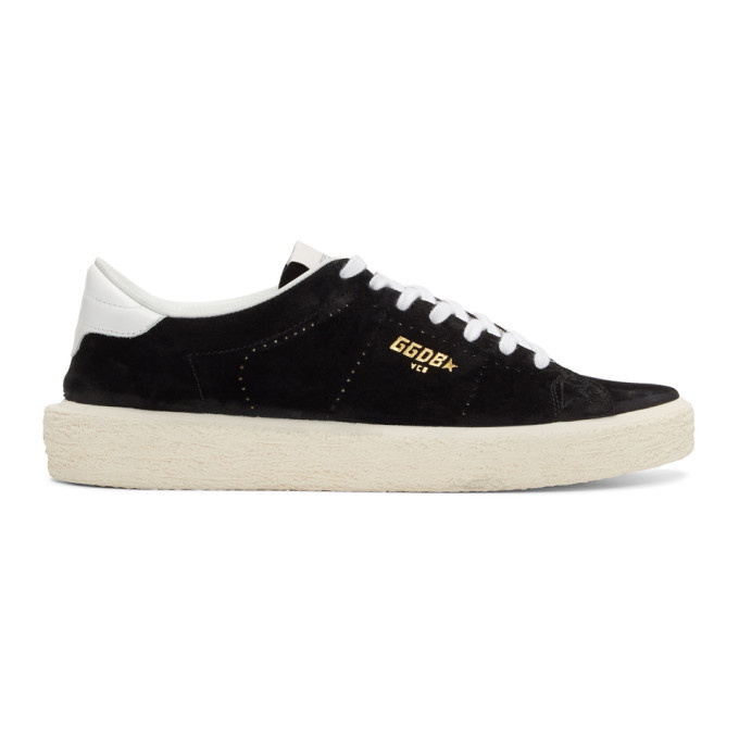 Photo: Golden Goose Black Suede Tennis Sneakers