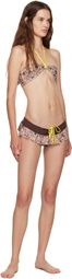 Juliet Johnstone Brown Lace-Up Bikini Bottom