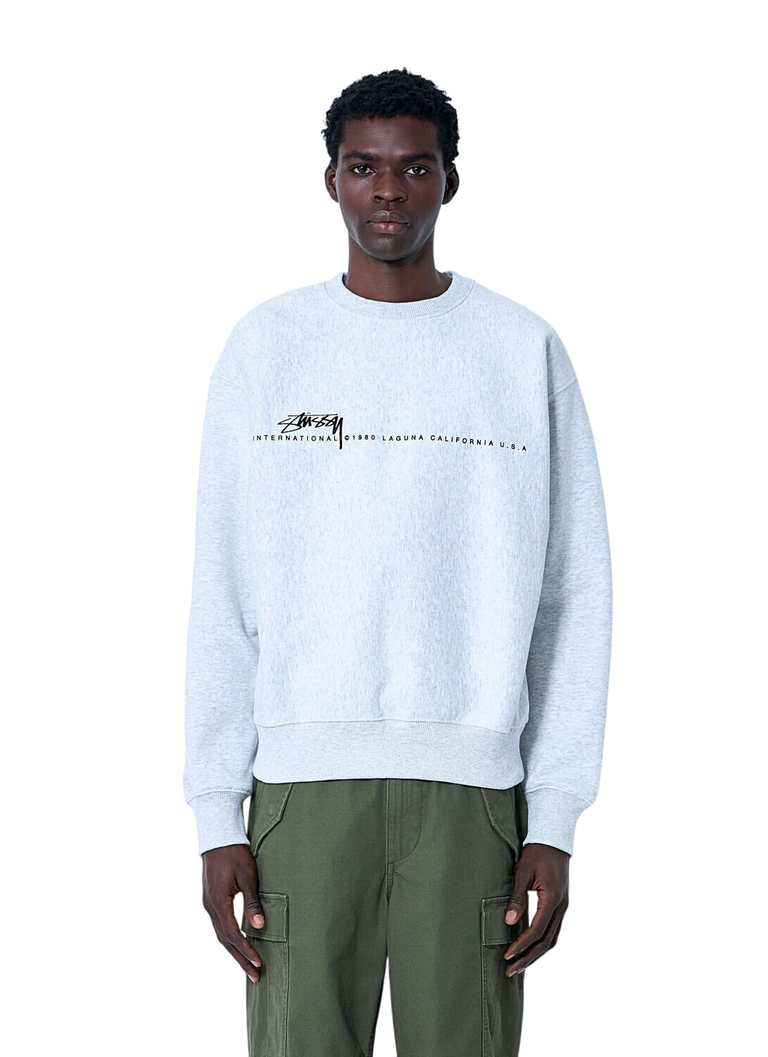 トップス STUSSY poly track sweat Stussy Poly Track Crew Sweat Blue Stussy