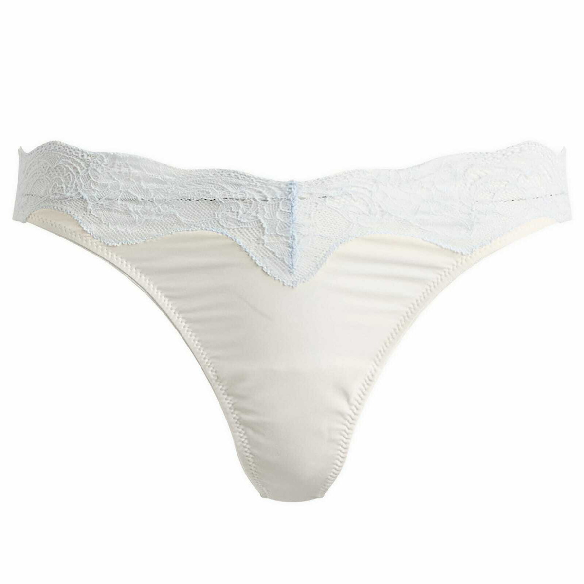 Fruity Booty Women's Icing Lacie Thong in Cream/Blue