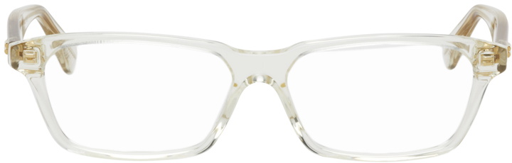 Photo: Bottega Veneta Transparent Shiny Glasses