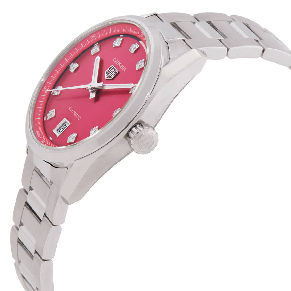 Tag Heuer Carrera Date Automatic Diamond Ladies Watch WBN2318.BA0001