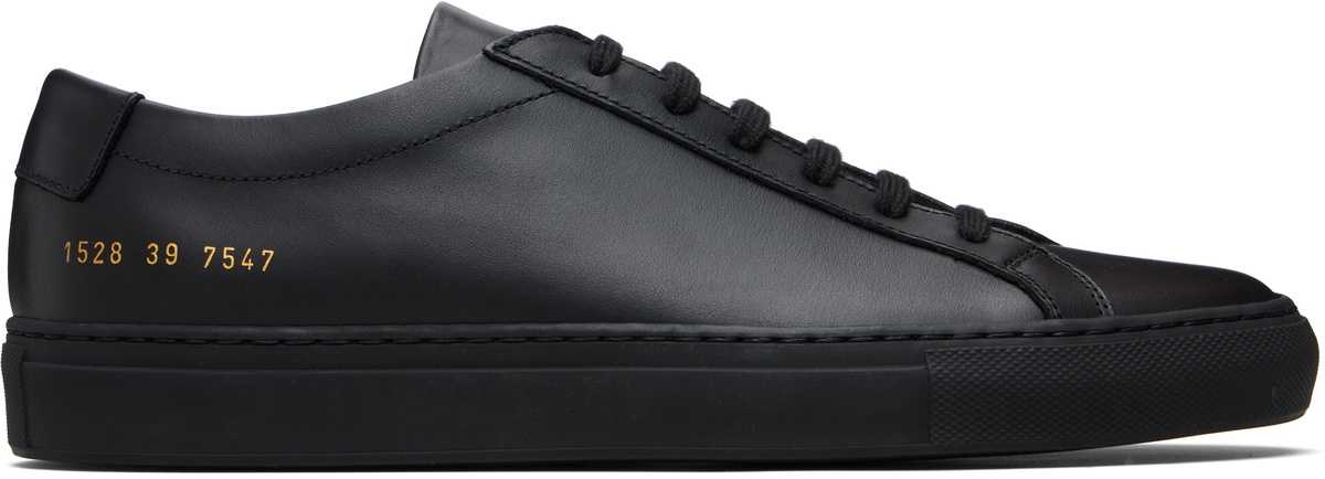 Common Projects Black Original Achilles Low Sneakers