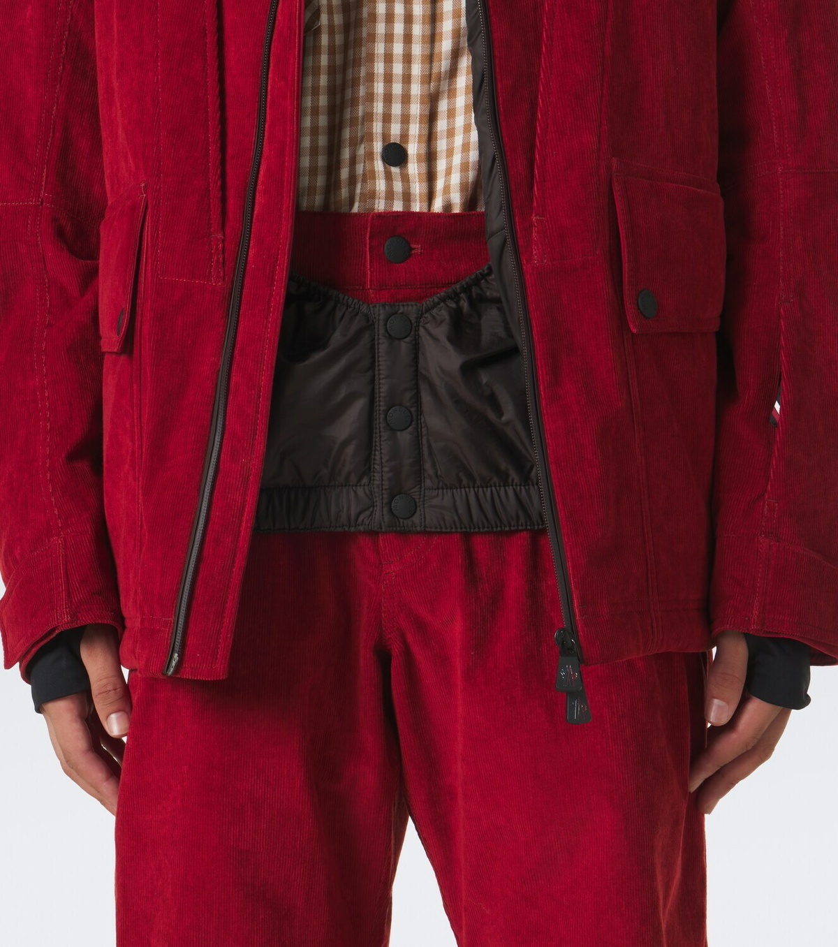 Moncler Grenoble Airolo cotton corduroy ski jacket