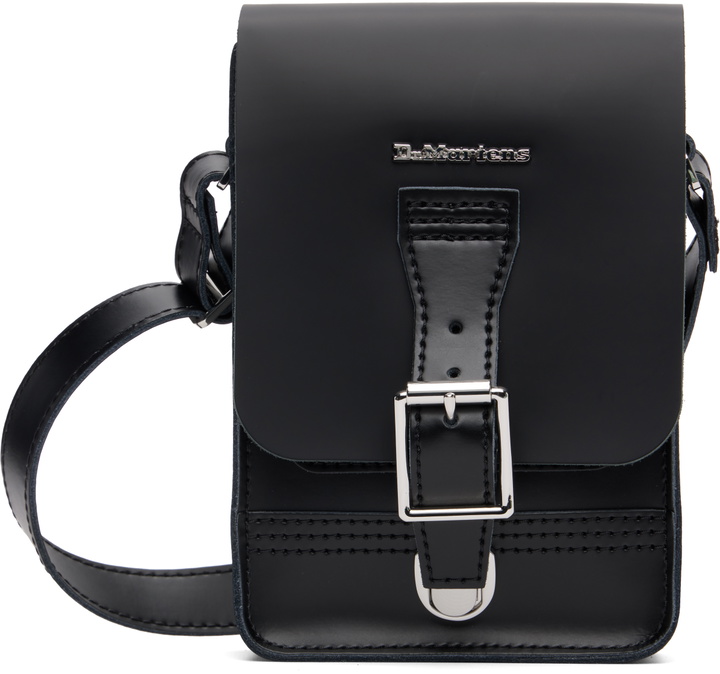 Photo: Dr. Martens Black Leather Vertical Crossbody Bag
