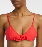 Coperni Flower floral-appliqué bikini top