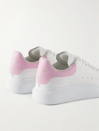 Alexander McQueen - Exaggerated-Sole Leather Sneakers - White