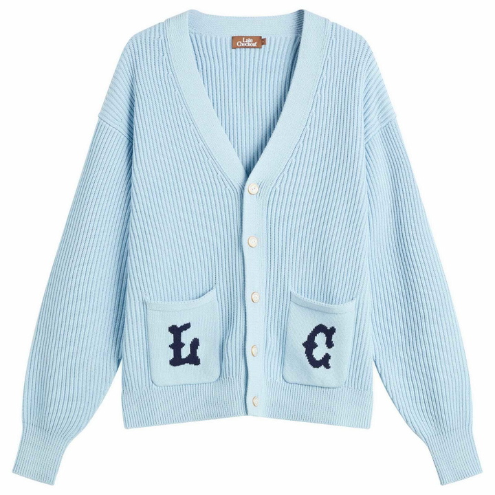 Photo: Late Checkout Men's Lc Cardigan in Light Blue