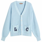 Late Checkout Men's Lc Cardigan in Light Blue