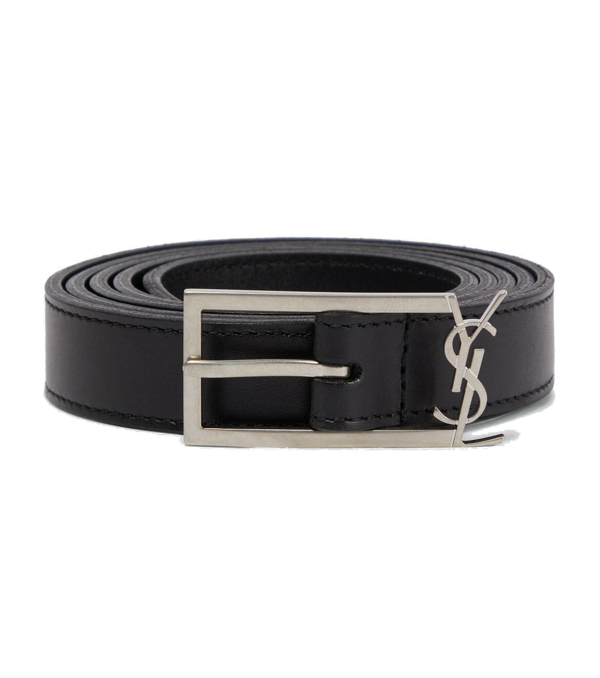 Saint Laurent - Cassandre leather belt Saint Laurent