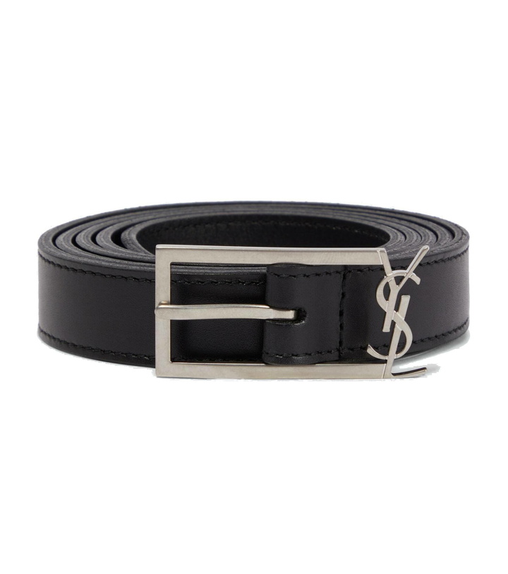 Photo: Saint Laurent - Cassandre leather belt