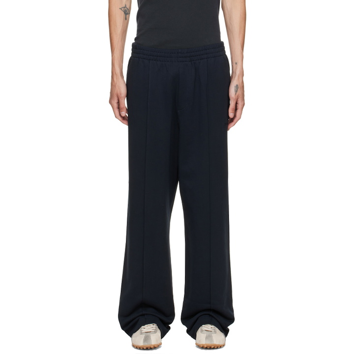 Photo: Helmut Lang Navy Logo Sweatpants