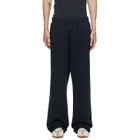 Helmut Lang Navy Logo Sweatpants